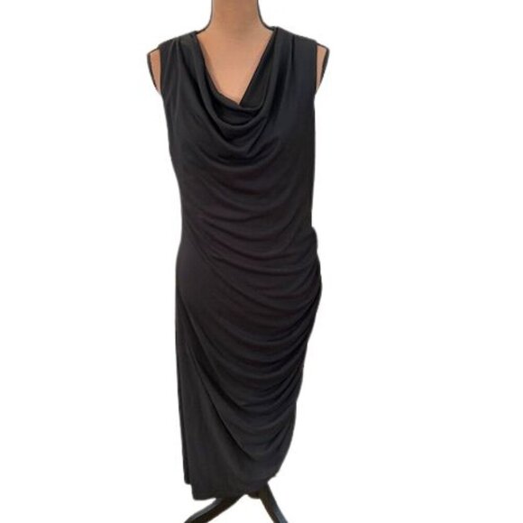 Donna Karan Dresses & Skirts - Donna Karan Sheath Midi Dress with Side Ruching Details – Size 12 – NWT